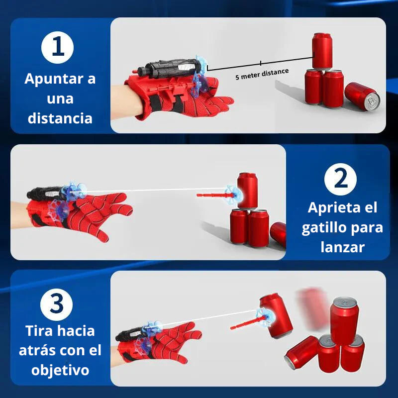 🕸️GUANTE LANZADOR ARÁCNIDO SPIDERMAN🎯