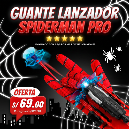 🕸️GUANTE LANZADOR ARÁCNIDO SPIDERMAN🎯